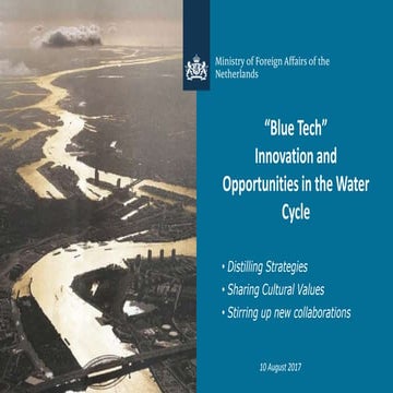 Introduction Blue Tech Roundtable 10 August 2017