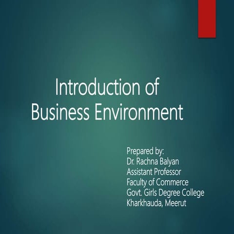business environment