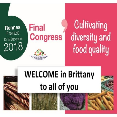 DIVERSIFOOD Final Congress - Introduction - Véronique Chable