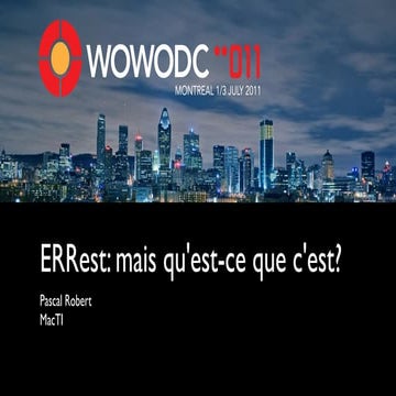 Introduction à ERRest