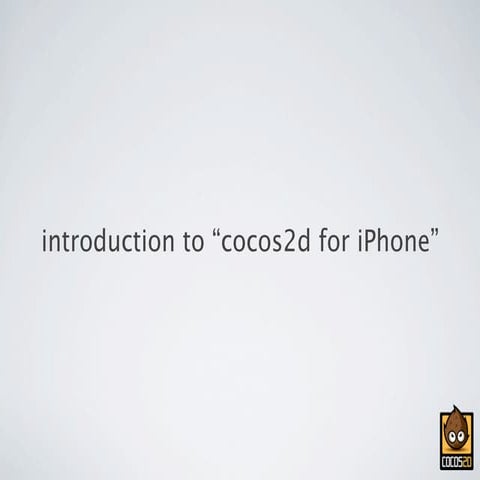 Introduction for cocos2d