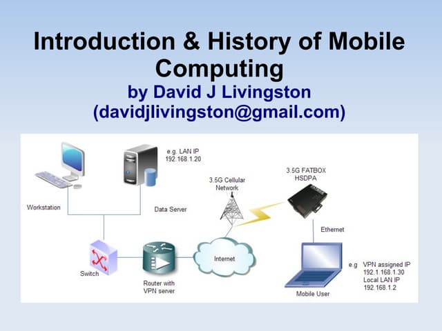 Introduction & history of mobile computing