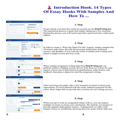 Introduction Hook. 14 Types Of Essay Hooks With Samples And How To | PDF