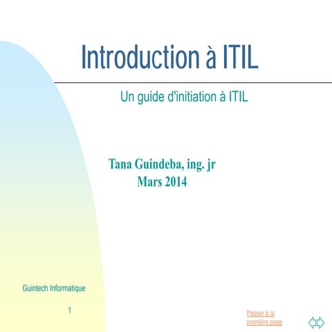 Introduction à ITIL