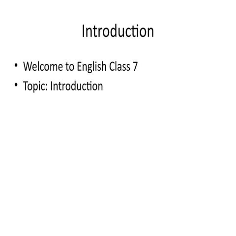 Introduction_Kelas7. Introduction_Kelas7. | PPTX