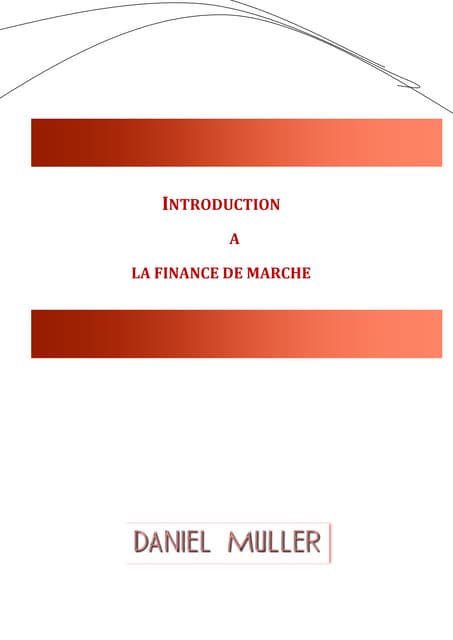 Cours finance de marches def