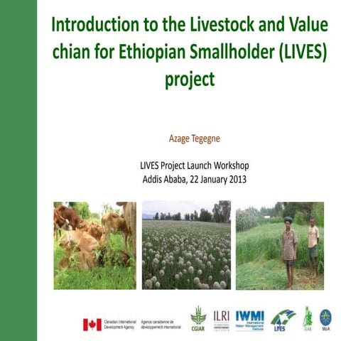Introduction to Livestock and Irrigation Value chains for Ethiopian Smallhold...