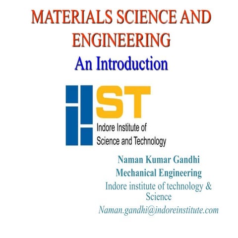 Introduction material Science