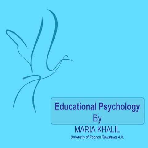 Introduction, nature, scope of educational psychoogy