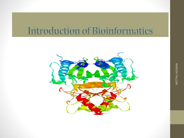 Introduction of bioinformatics