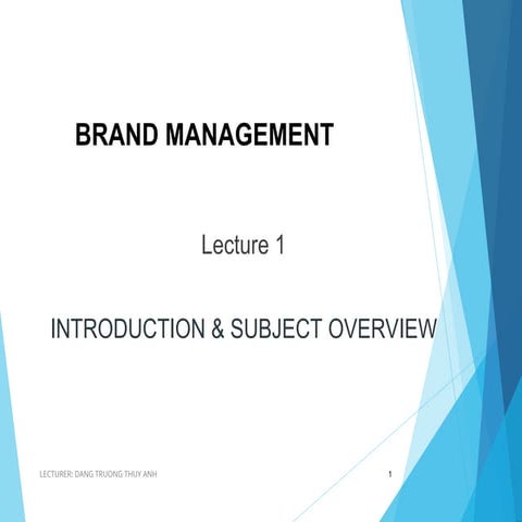 Comprehensive Introduction to Brand Management and Equity Building | PPT