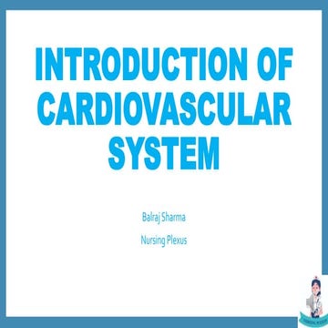 Introduction of cardiovascular system