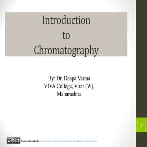 Introduction of chromatography | PDF