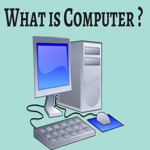 Introduction of computer and basics of computer | PDF