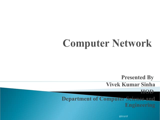 Introduction of computer network