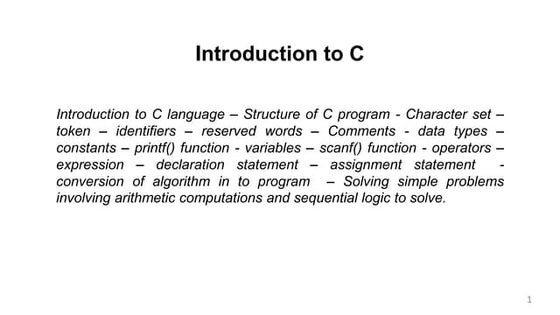 C programming | PPT