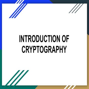 Comprehensive Introduction to Cryptography: History, Types, and Basic ...