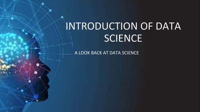 Introduction of data science | PPT