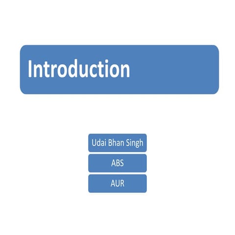 Introduction of economics