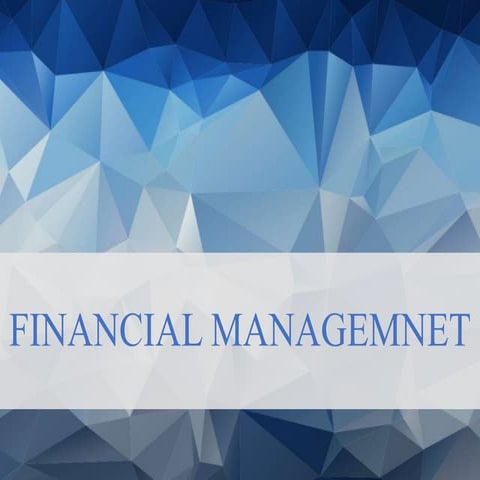 Introduction of Financial management