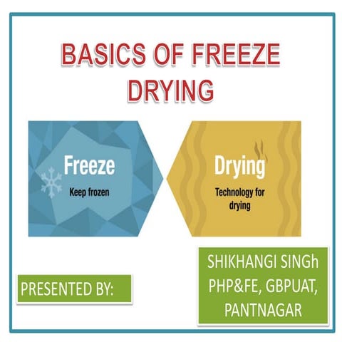 Introduction of freeze drying 