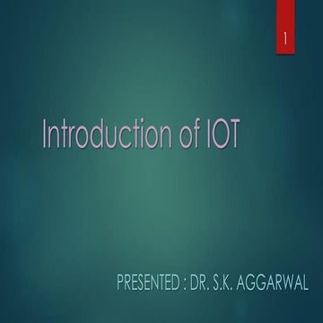 Introduction of iot | PPT