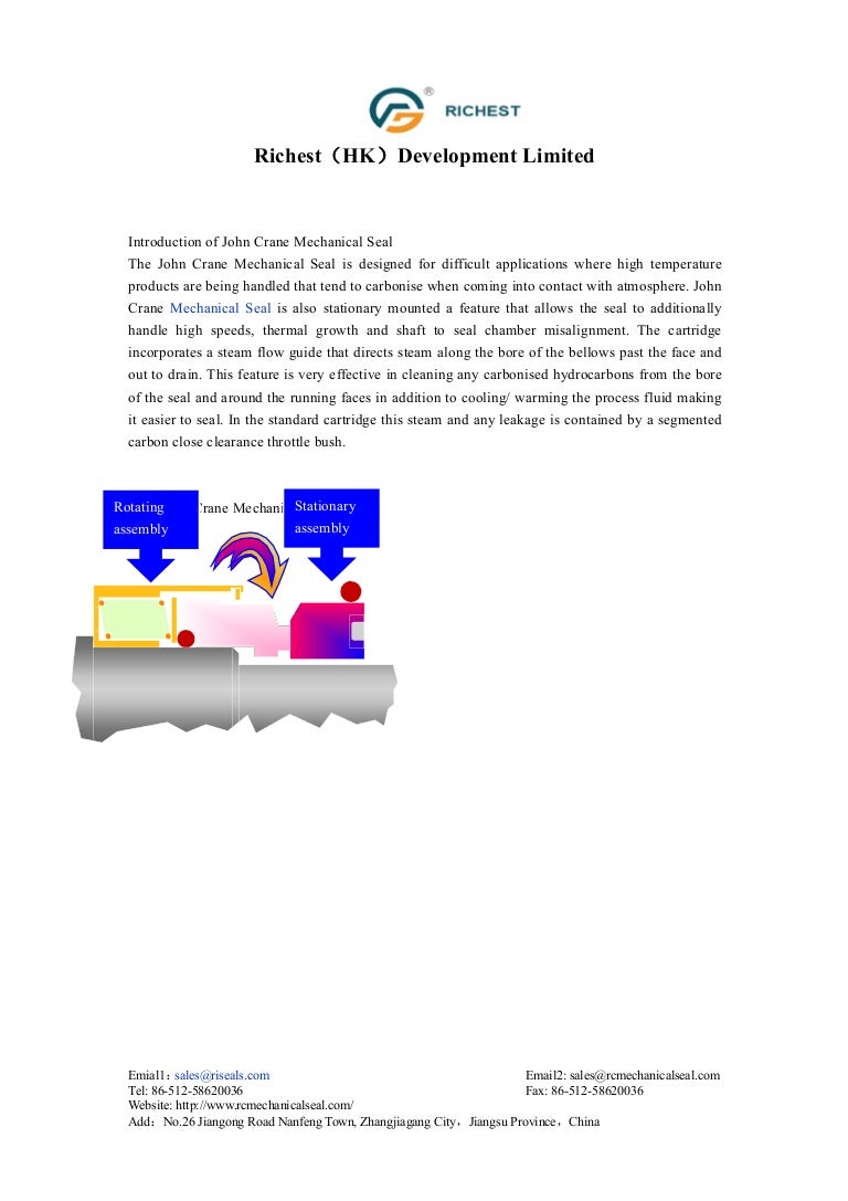 Introduction of john crane mechanical seal
