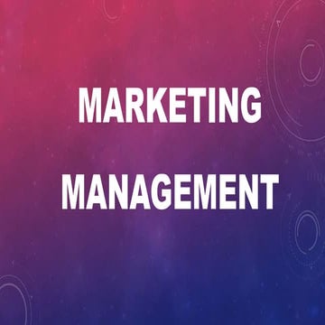 Introduction of marketing