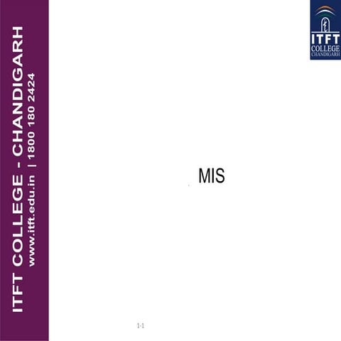 ITFT_Introduction of mis