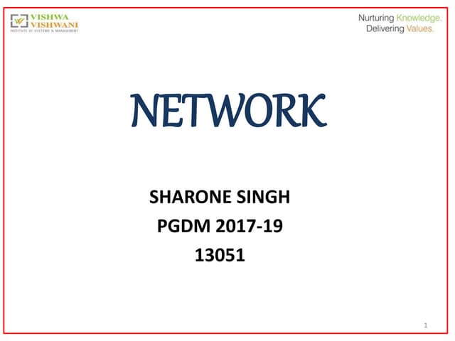 Introduction of network
