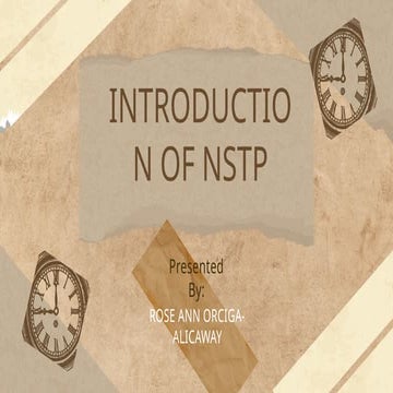 Introduction to NSTP | PPTX