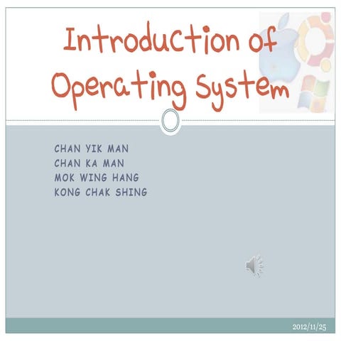 Introduction of operating system(latest)