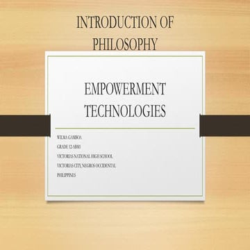 Introduction of philosophy