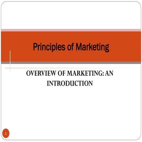 Principles of Marketing Chapter 1 | PPT
