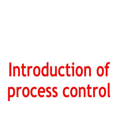 Introduction of process control | PPT