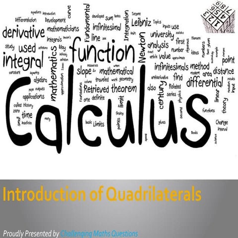 Introduction of Quadrilaterals