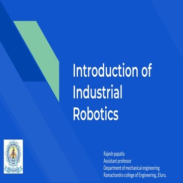 INTRODUCTION OF INDUSTRIAL ROBOTICS .ppt