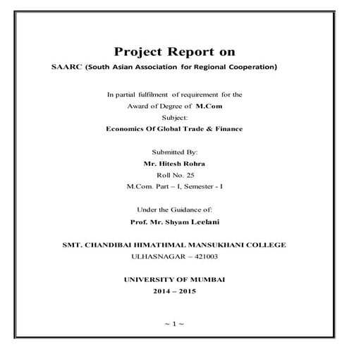 SAARC ( South Asian Association Regional Cooperation )