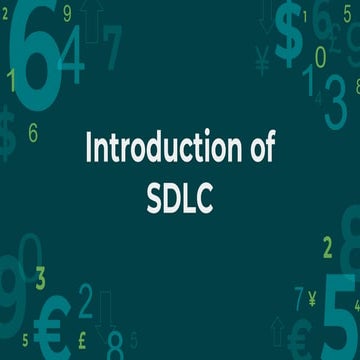 Introduction of sdlc