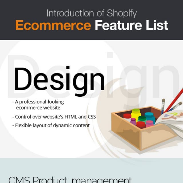 Introduction of Shopify Ecommerce Feature List