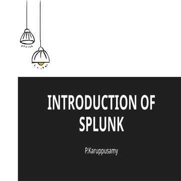 Splunk is a software platform that collects, indexes, and analyzes machine-ge...