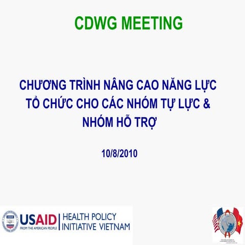 Introduction of ss gs program at cdwg vn