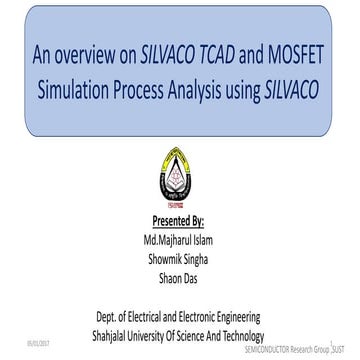 Introduction to SILVACO and MOSFET Simulation technique