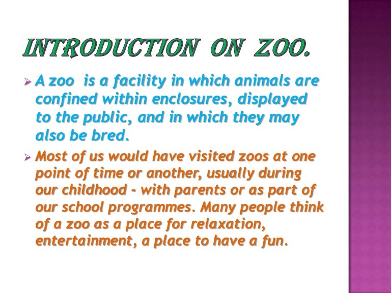 Introduction On Zoo