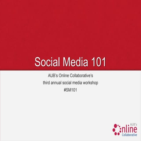 Social Media 101 - Introduction [Part One]