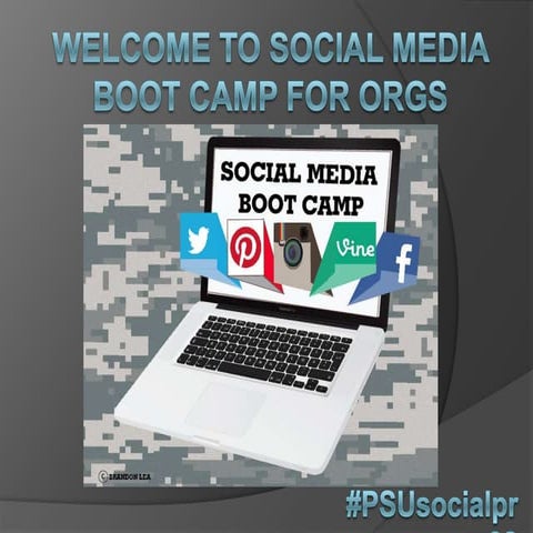Social Media Boot Camp for Orgs - Introduction