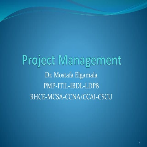 Introduction project managemen