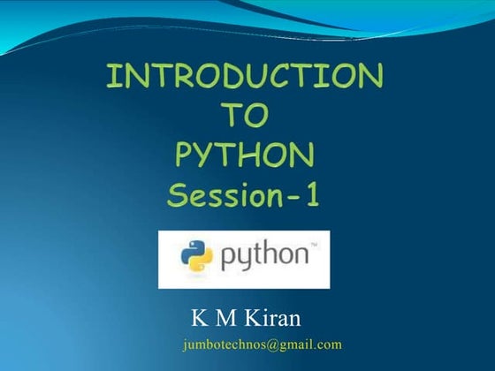 Full Python in 20 slides | PPT