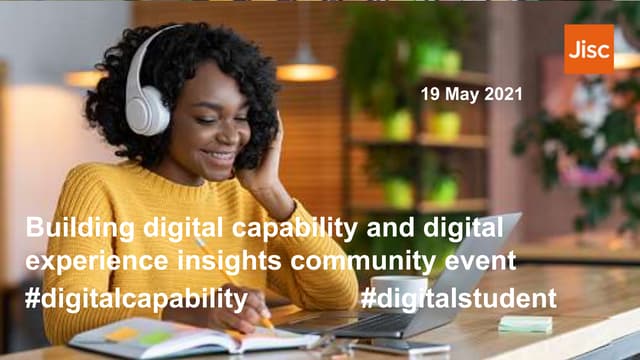 Building digital capability and digital experience insights community event