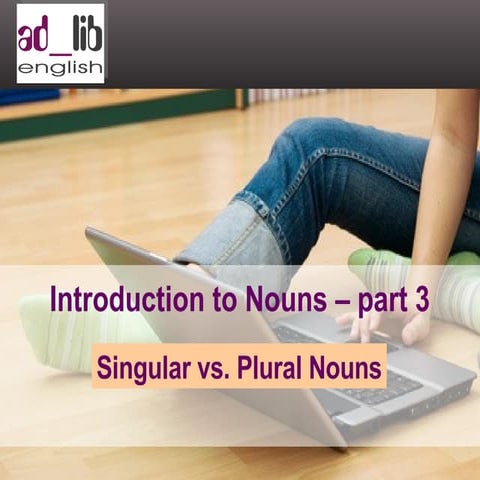 Introduction To English Nouns - part 3